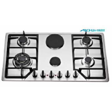 6 Burners Gas And Electric Hob