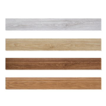 Nordic White Wood Grain Skirting Tile 100x800
