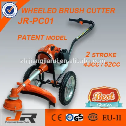 factory price patent medel 52cc wheeled brush cutter
