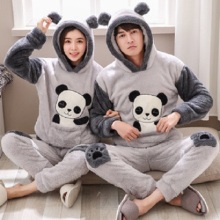 Grey pyjamas with panda prints