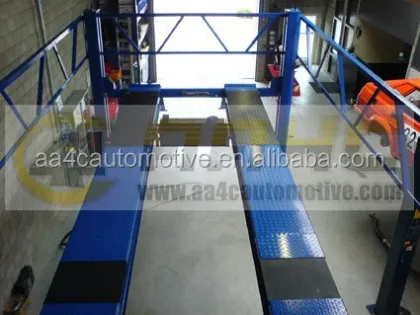 High Rise 4 Post Car Lift - Floor Cross Car Elevator