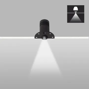 Led Spotlight Trimless Round Aluminum 2w Recessed Downlight