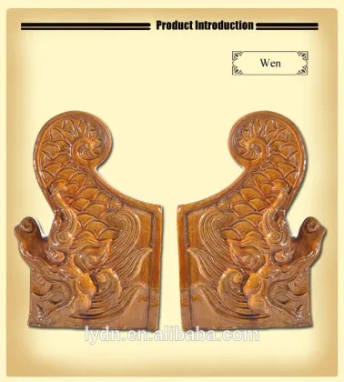 Copper asphalt shingles with roof tile for home temple