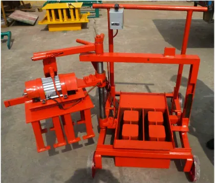 QMJ 2-45 Mobile hollow brick machine