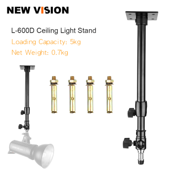 Verstelbare wand- en plafondlichtstandaard voor fotografiestudio's-5kg laadcapaciteit (35-55 cm / 13.7-21.6in)