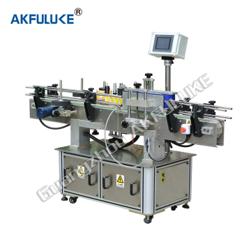 Máquina de etiquetado horizontal de vino y botella de mascotas para pegatinas de botella de superficie plana