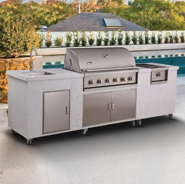 Stainless Steel Outdoor Kitchen Worktop 304 Gas Grill