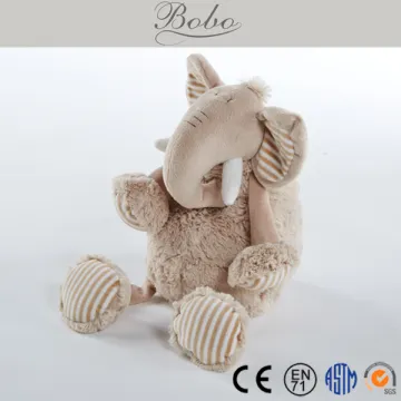 2015 Latest Design Brown Elephant Toy Plush Stuffed Toy for Babies
