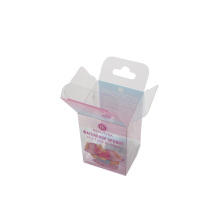 Folding cheap clear printed cosmetic plastic boxes