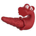 Vibrador lambendo língua de polvo batendo palmas em forma de U