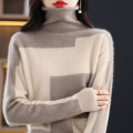 women's full wool top knitted pullover