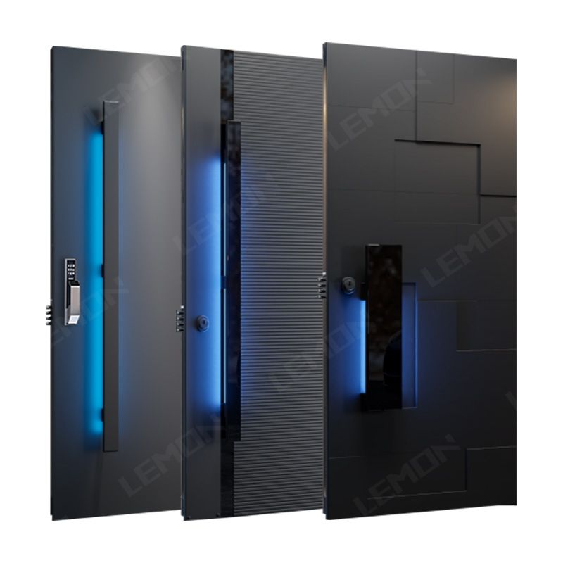 American Commercial Steel Aluminium Entrance Door da frente