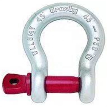 China Manufactured Galvanized Shackles in Standard Sizes: 3/8", 3/4", 1/2", and 1" for Wire Ropes - American or German Standards