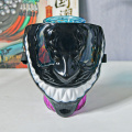 Máscara de réplica de filme de PVC de meia face Venom