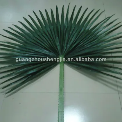 artificial plants fan palm leaves