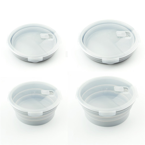 Leakproof Food Container Collapsible Silicone Lunch Box