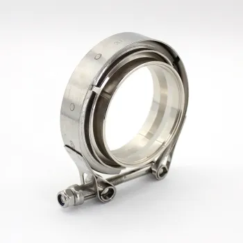 3" Exhaust Pipe V-Clip Hose Clamps V-Band Clamp SS 304 Stainless Steel Flanges for Turbo