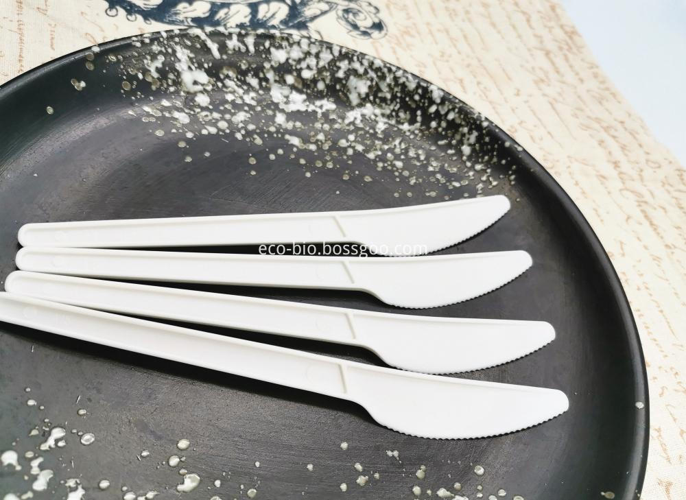 Compostable Cornstarch PLA Cutlery Knife Utensils