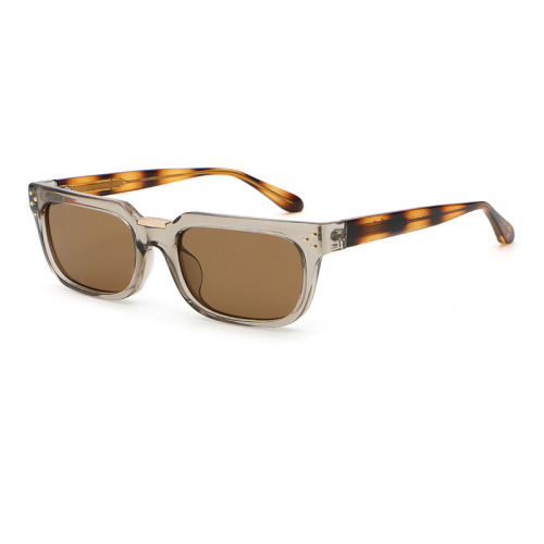 Vintage Geometric Flat Top Square PC Frame Sunglasses