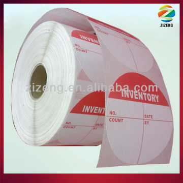 Inventory Label adhesive inventory labels custom inventory label roll for warehouse