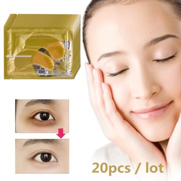 Beauty Gold Crystal Collagen Eye Mask Eye Patch For Eyes Mask Acne Korean Collagen Mask Skin Care 20Pcs=10Pairs