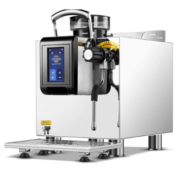 Máquina de café de acero inoxidable comercial con tecnología de muelle y cerveza con pantalla táctil