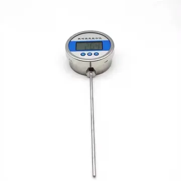 Industrial Bimetal LCD Thermometer with Digital Temperature Gauge and Battery