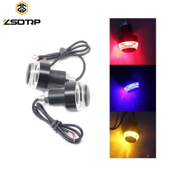22mm Handle Bar End M8 Screw LED Indicator Lamp for Motocross Side Marker