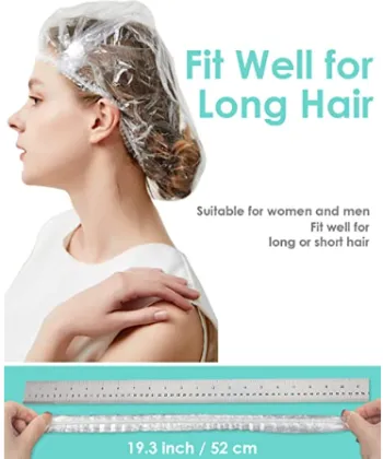 30-Pack Disposable Shower Caps for Travel: Waterproof Hair Caps for Men and Women with Elastic Bands