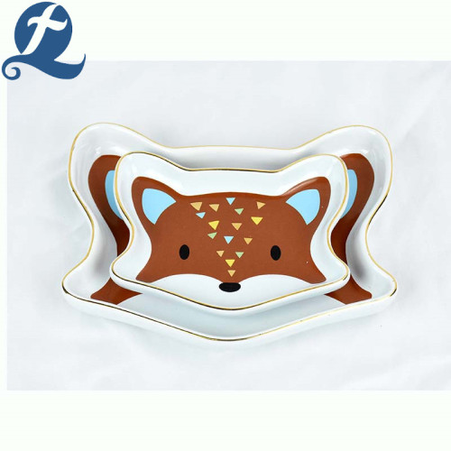 New design modern cartoon fox food pet bowl