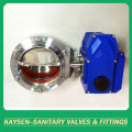 DIN Food Grade Electric Butterfly Valves Dilas