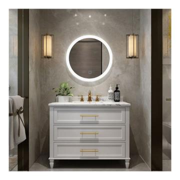 Europe Style Wholesale Custom Solid Wood Bathroom Cabinet