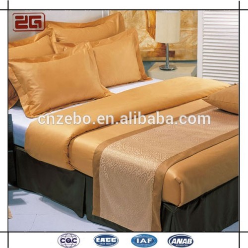 Hot Selling Wholesale Customized Jacquard King /Queen Size Hotel Bed Scarf/ Bed Runner