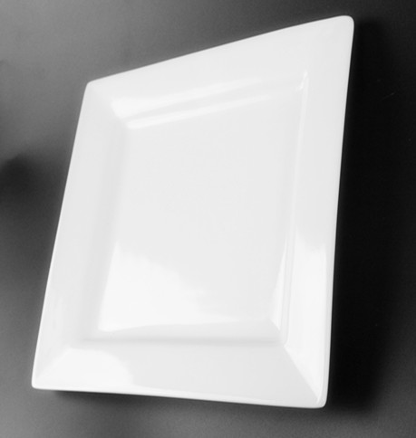Square porcelain plate