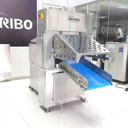 Continuous Brie Cheese Slicing Machine for Industrial Large Frozen Cheese Cutting