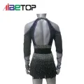 Uniformi di cheerleader di alta qualità nera per l'orgoglio del team