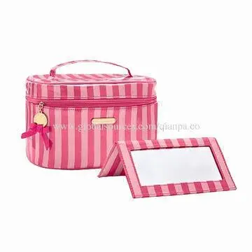 Cosmetic cases with inside merrow, in various colours, customized designs, logos are welcome