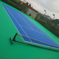 Scuola di pavimenti in campo da tennis blu e verde che utilizzano