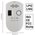 Gas Analyzer Kitchen Combustible Gas Detector Nature Gas Leak Location Determine Tester Sound-light Alarm Warning Screen Hotel