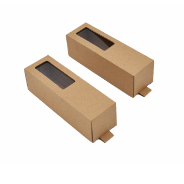 Custom Recycled Paper Glasses Box with Window - Corrugated Cardboard Eyeglasses Packaging