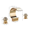 Basin Sink Faucet Golden Bathroom Sink Mixer