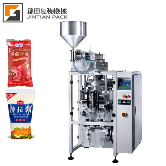 Automatic Vertical Packaging Machine for Honey, Juice, and Oil with Liquid Pump