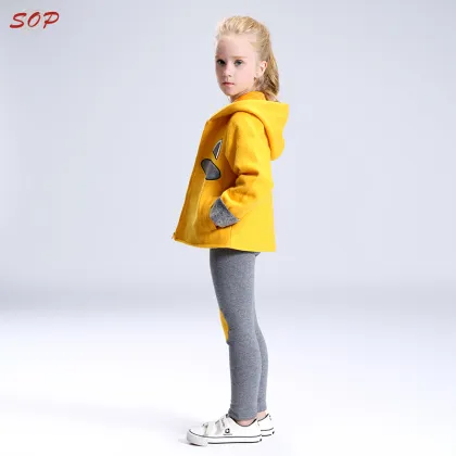 Winter children clothing warm sweatshirt coats korean style kids girls clothes sets