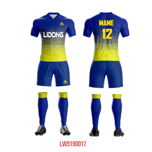 Soccer Uniform Soccer Uniforms for Men Sports Jersey and Shorts Set Short Sleeve Shirts Factory