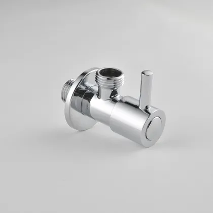 Bathroom Brass Chrome Shower Flow Control Splitter Triangle Valve