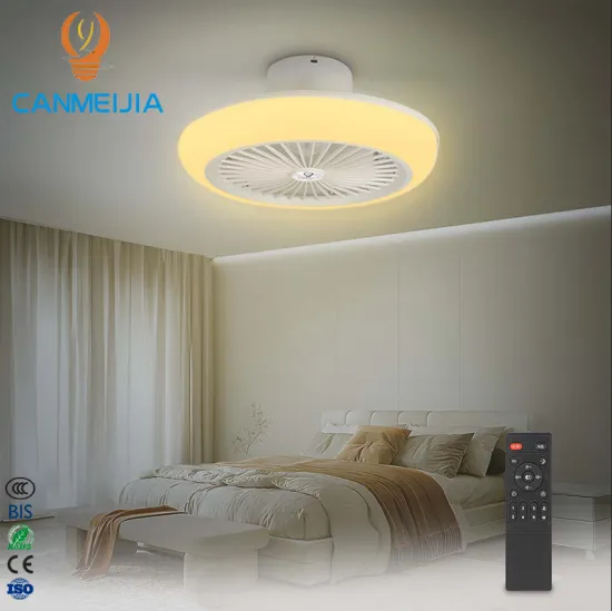 Modern Intelligent Remote Control Ceiling Fan with Light for Living Room