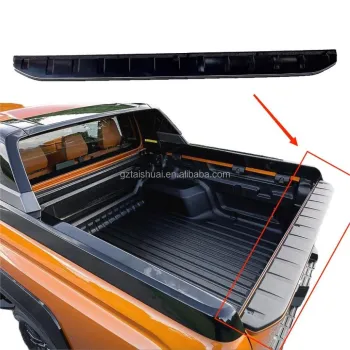 Matte Black ABS Plastic Auto Rear Roof Spoiler Cover Trim for Triton L200 Strada MR MQ 2023 2024