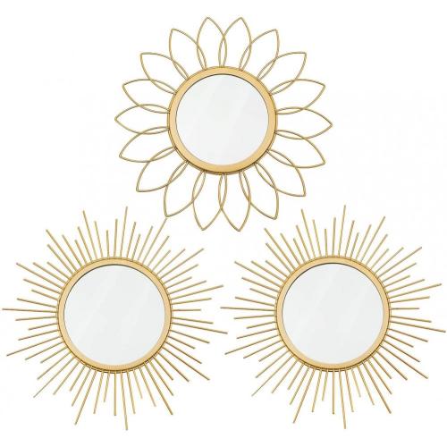 Metal Sunburst Wall Mirrors