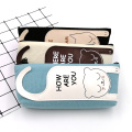 Custom cat pattern cute canvas pencil case