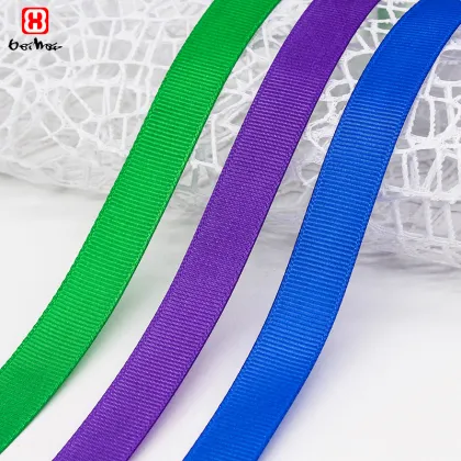 Wholesale 100% Polyester Solid Color Grosgrain Ribbon - Custom Print Gift Ribbon with Logo